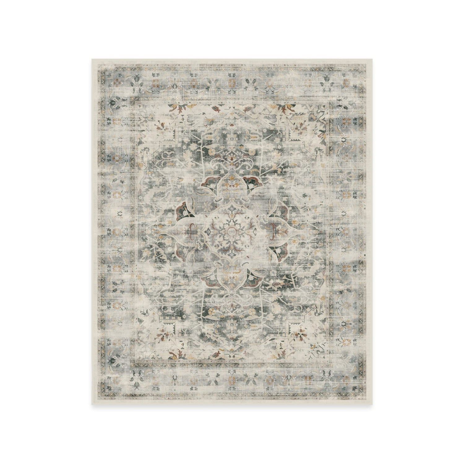 RUGGABLE – Sarrah Blue Quartz – Machine Washable Runner Rug – Pet &amp; Child Friendly – Stain &amp; Water Resistant – Non-Slip – 2.5&