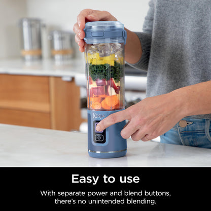 Ninja Blast Portable Blender, Cordless, 18oz. Vessel, Personal Blender For-Shakes and Smoothies, BPA Free, Leakproof-Lid and Sip Spout, USB-C Rechargeable, Dishwasher Safe Parts, Tinted Pink, BC151PK