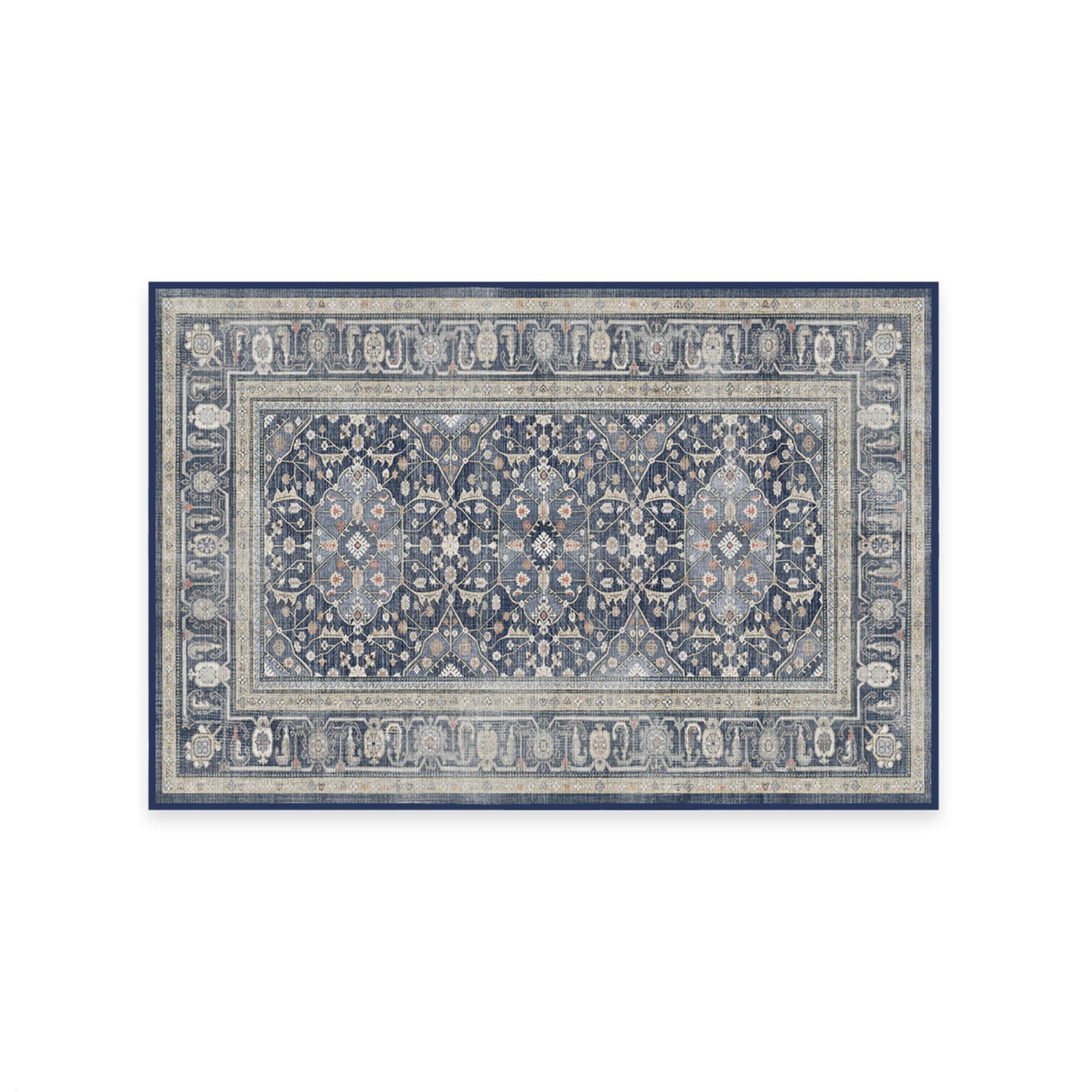 RUGGABLE – Alessia Dark Wood – Machine Washable Area Rug – Pet &amp; Child Friendly – Stain &amp; Water Resistant – Non-Slip – 5&