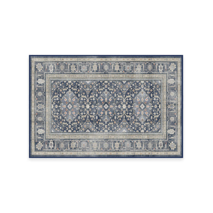 RUGGABLE – Alessia Dark Wood – Machine Washable Area Rug – Pet &amp; Child Friendly – Stain &amp; Water Resistant – Non-Slip – 5&