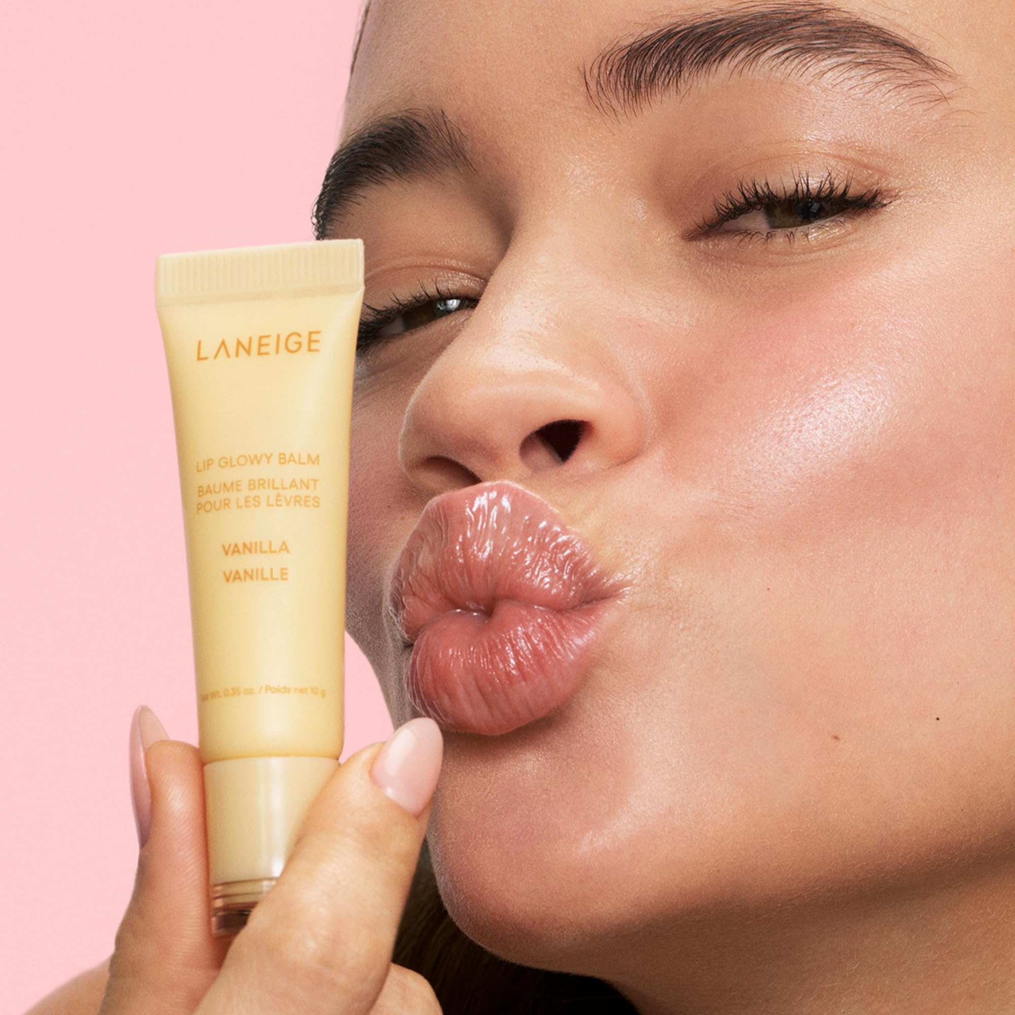 LANEIGE Lip Glowy Balm Hydrate, Glossy, Lightweight, Moisturize &amp; Tint with Shea Butter