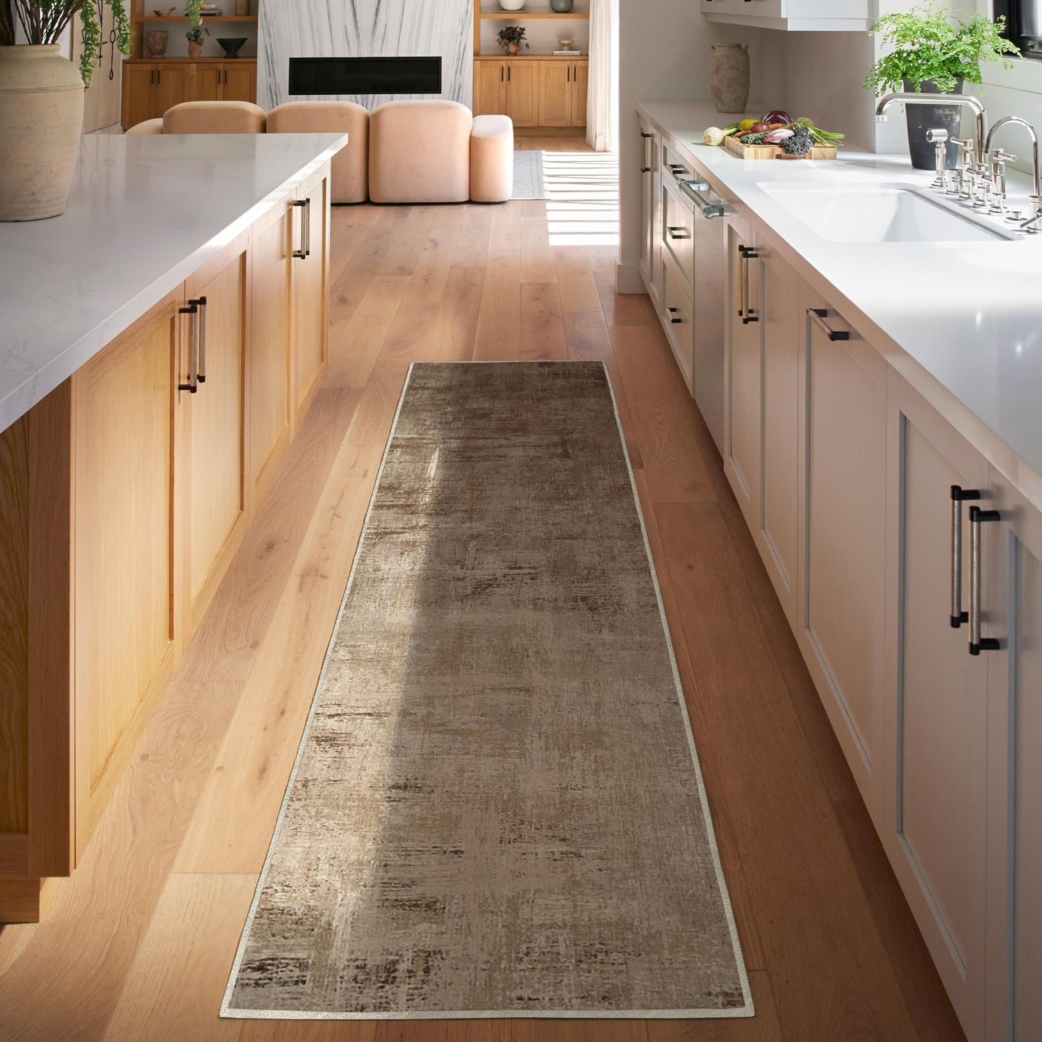 RUGGABLE Impasto Washable Rug - Perfect Modern Area Rug for Living Room Bedroom Kitchen - Non-Slip, Pet &amp; Child Friendly, Stain &amp; Water Resistant - Durable - Sage Green 3&