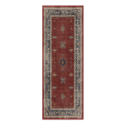 RUGGABLE – Verena Dark Wood – Machine Washable Runner Rug – Pet &amp; Child Friendly – Stain &amp; Water Resistant – Non-Slip – 2.5&
