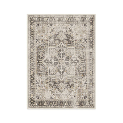 RUGGABLE Kamran Washable Rug - Perfect Vintage Area Rug for Living Room Bedroom Kitchen - Pet &amp; Child Friendly - Stain &amp; Water Resistant - Hazel 5&