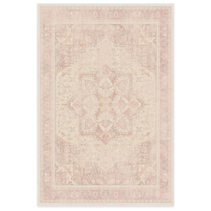 RUGGABLE Kamran Washable Rug - Perfect Vintage Area Rug for Living Room Bedroom Kitchen - Pet &amp; Child Friendly - Stain &amp; Water Resistant - Hazel 5&