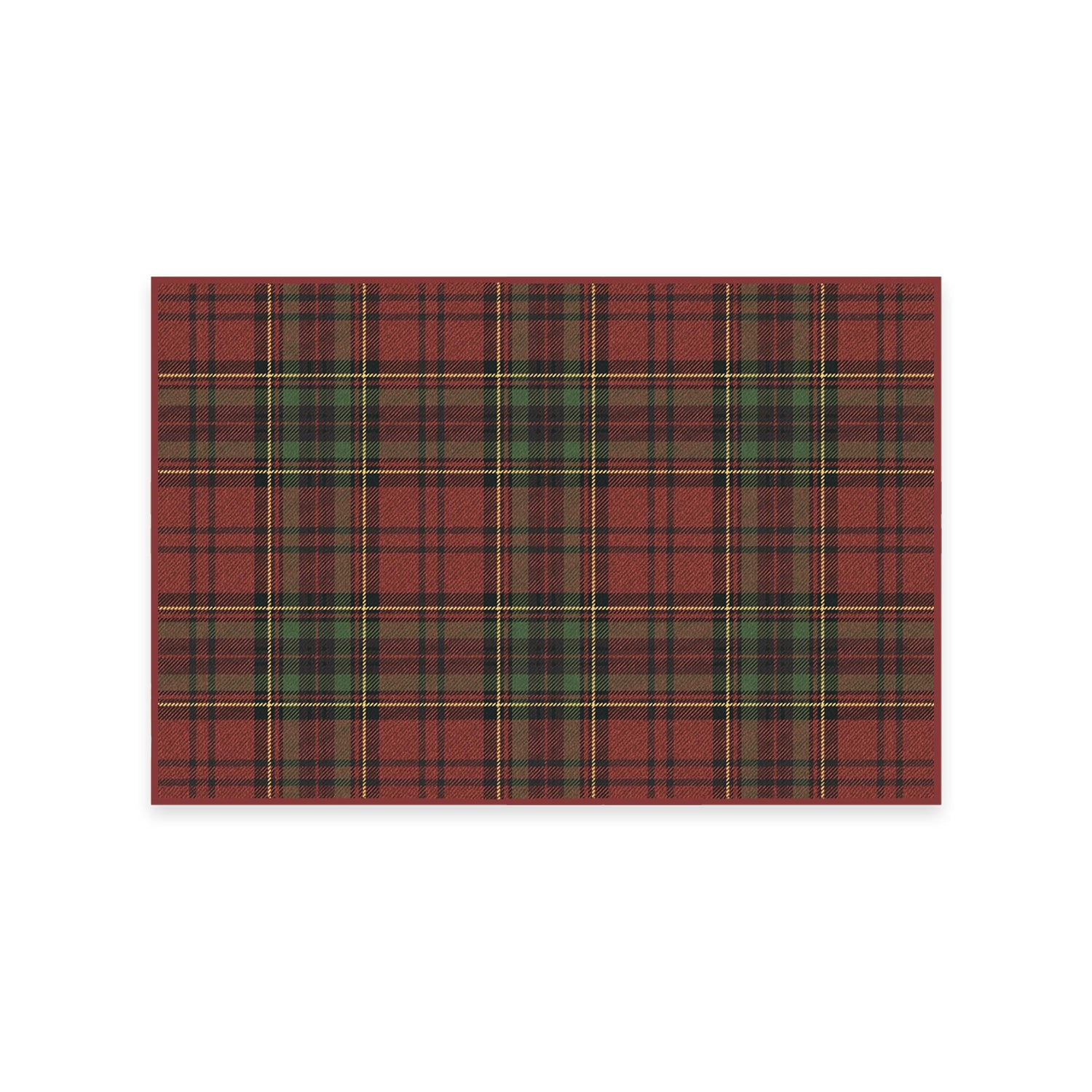 RUGGABLE Winter Plaid Washable Rug - Perfect Holiday Area Rug for Living Room Bedroom Kitchen - Pet &amp; Child Friendly - Stain &amp; Water Resistant - Dress Stewart Tartan Plaid 3&