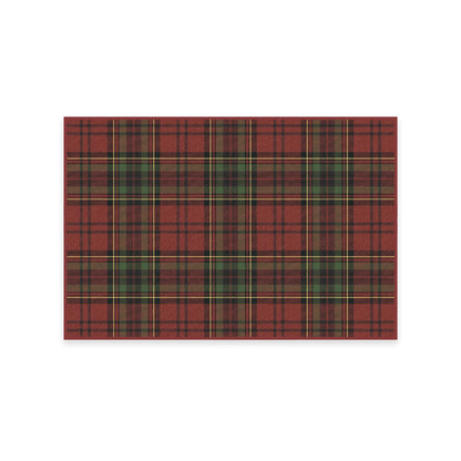 RUGGABLE Winter Plaid Washable Rug - Perfect Holiday Area Rug for Living Room Bedroom Kitchen - Pet &amp; Child Friendly - Stain &amp; Water Resistant - Dress Stewart Tartan Plaid 3&