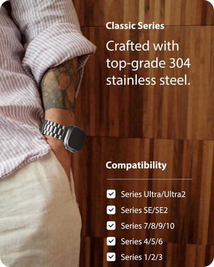 Fullmosa Compatible with Apple Watch Band 49mm 45mm 44mm 42mm 41mm 40mm 38mm, Stainless Steel iWatch Band with Case Compatible for Apple Watch Ultra 2 Ultra Series 10 9 8 7 6 5 4 3 2 1&amp;iWatch SE