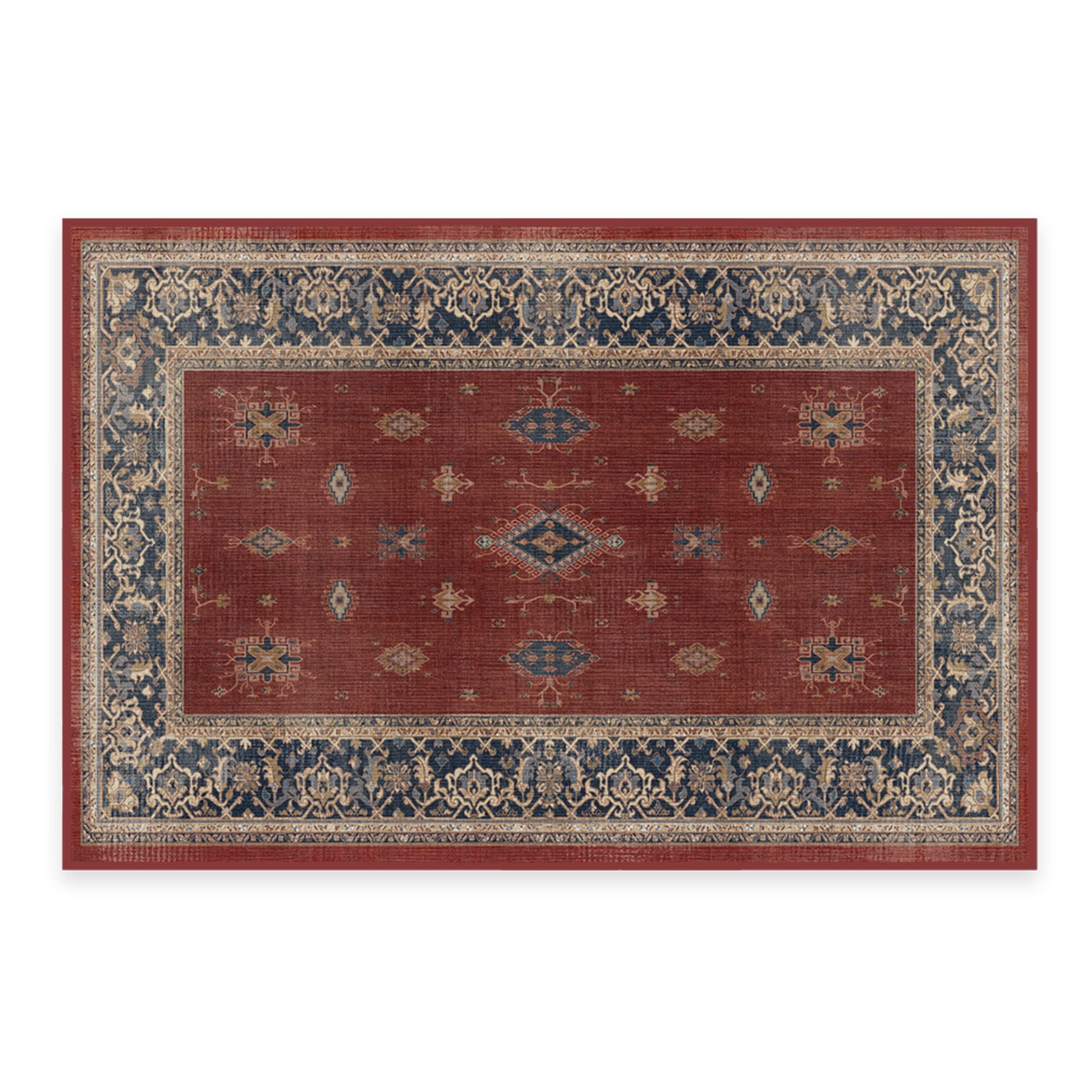 RUGGABLE – Verena Dark Wood – Machine Washable Runner Rug – Pet &amp; Child Friendly – Stain &amp; Water Resistant – Non-Slip – 2.5&