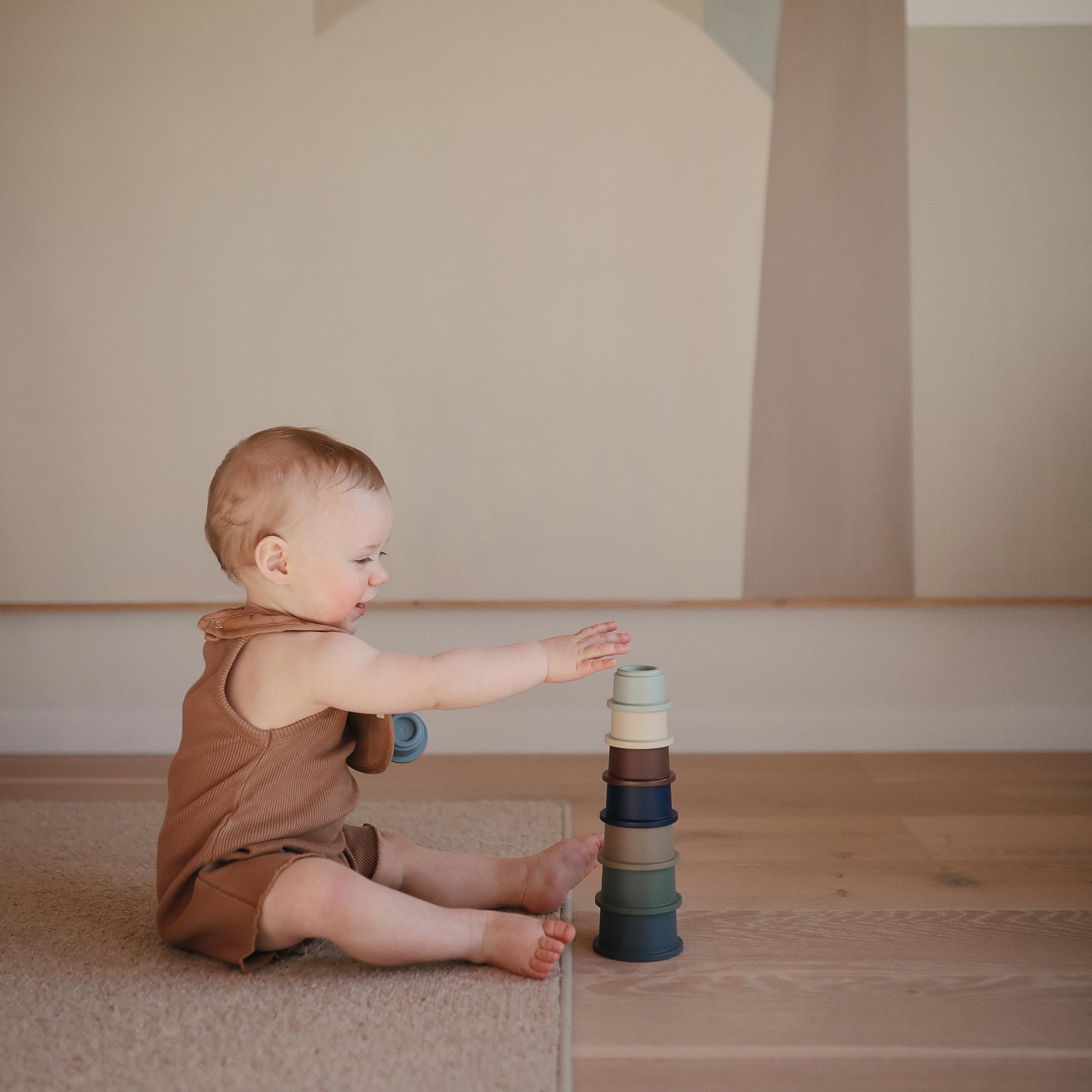 mushie Stacking Cups Toy | Made in Denmark (Original)