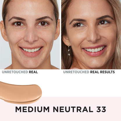 IT Cosmetics Your Skin But Better Foundation + Skincare - Hydrating Medium Buildable Coverage - Minimizes Pores &amp; Imperfections - Natural Radiant Finish - With Hyaluronic Acid - 1.0 fl oz