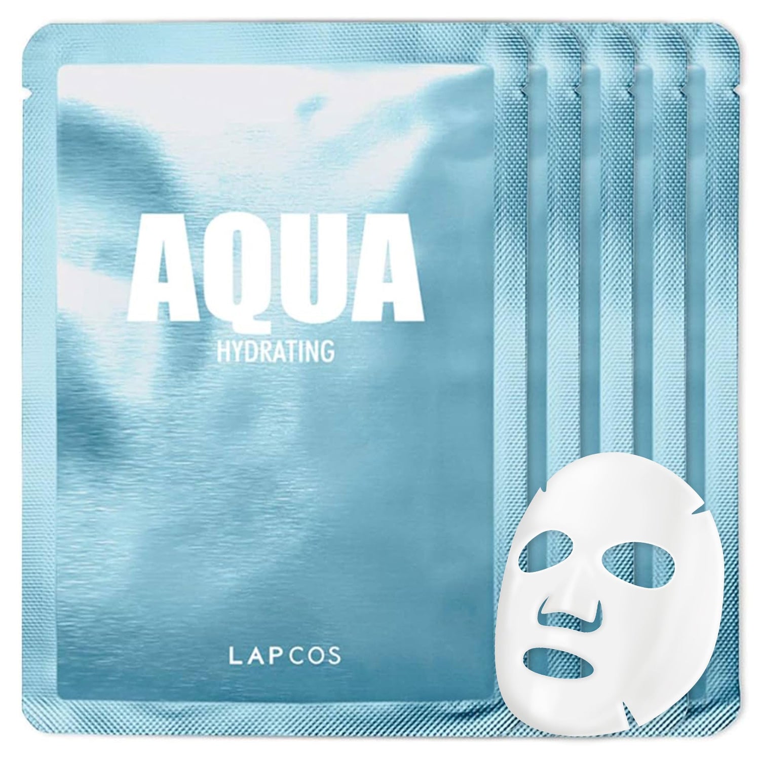 LAPCOS Pearl Sheet Mask, Daily Face Mask with Probiotics to Brighten and Clarify Skin, Korean Beauty Favorite, 5-Pack