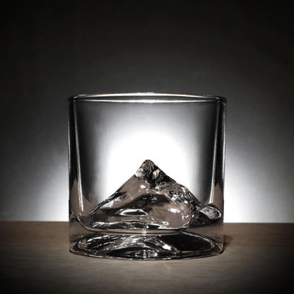 LIITON Heavy Crystal Whiskey Glasses Gift Set, Thick Freezable Bourbon Glass 1lb Each, Premium Whiskey Gifts for Men, Frozen Crystal Chills Cocktails Featuring Grand Canyon Glasses Set of 2, 10 oz