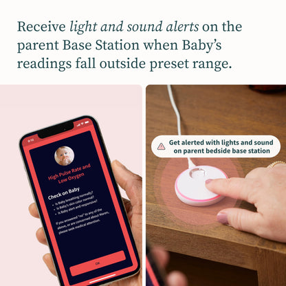 Owlet Dream Sock® - FDA-Cleared Smart Baby Monitor - Track Live Pulse (Heart) Rate, Oxygen In Infants - Receive Notifications - Bedtime Blue