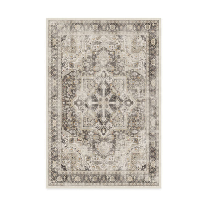 RUGGABLE Kamran Washable Rug - Perfect Vintage Area Rug for Living Room Bedroom Kitchen - Pet &amp; Child Friendly - Stain &amp; Water Resistant - Hazel 5&