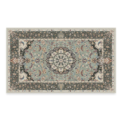 RUGGABLE Sima Washable Rug - Perfect Vintage Area Rug for Living Room Bedroom Kitchen - Pet &amp; Child Friendly - Stain &amp; Water Resistant - Royal Blue 2&