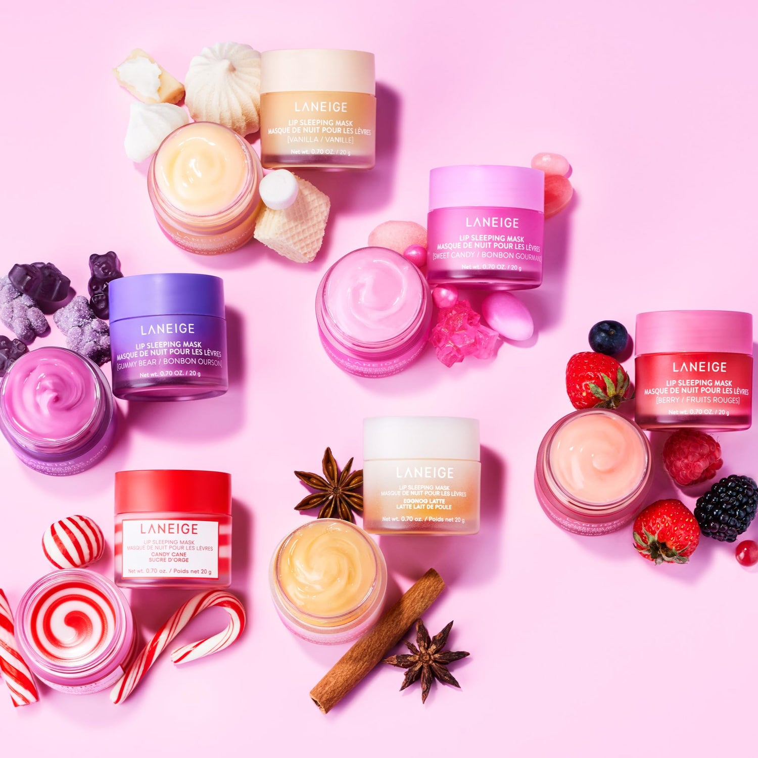 LANEIGE Lip Sleeping Mask: Nourish, Hydrate, Vitamin C, Murumuru &amp; Shea Butter, Antioxidants, Flaky, Dry Lips