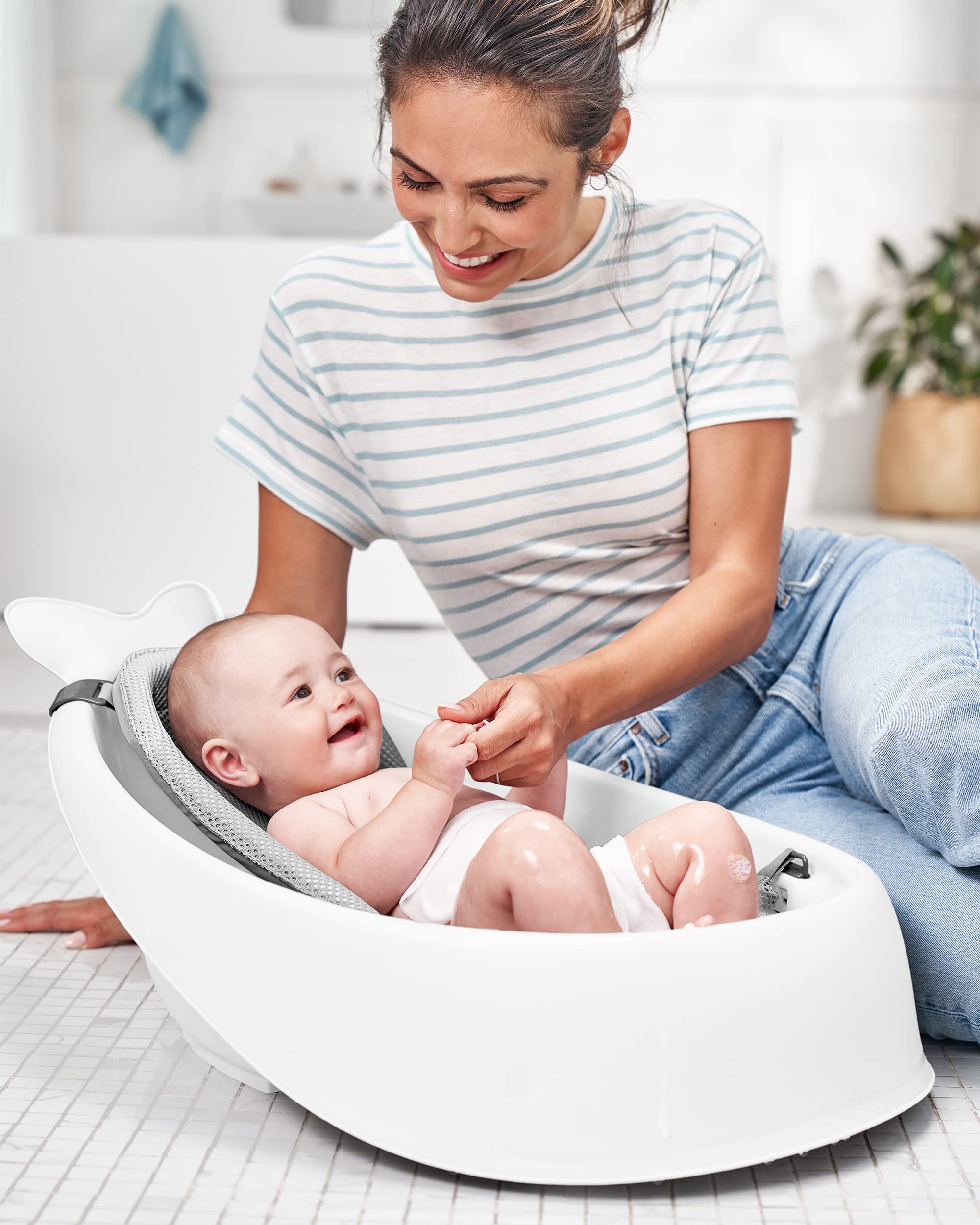 Skip Hop Moby Baby Bath Essential Set, Grey