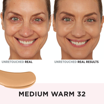 IT Cosmetics Your Skin But Better Foundation + Skincare - Hydrating Medium Buildable Coverage - Minimizes Pores &amp; Imperfections - Natural Radiant Finish - With Hyaluronic Acid - 1.0 fl oz