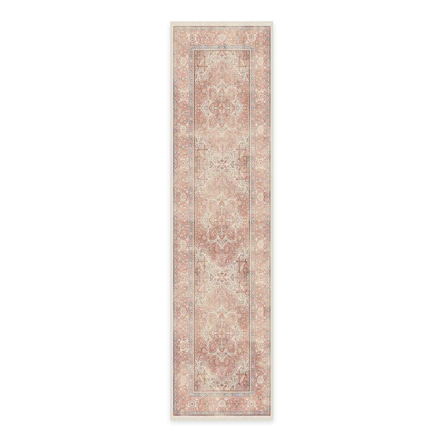 RUGGABLE Kamran Washable Rug - Perfect Vintage Area Rug for Living Room Bedroom Kitchen - Pet &amp; Child Friendly - Stain &amp; Water Resistant - Hazel 5&
