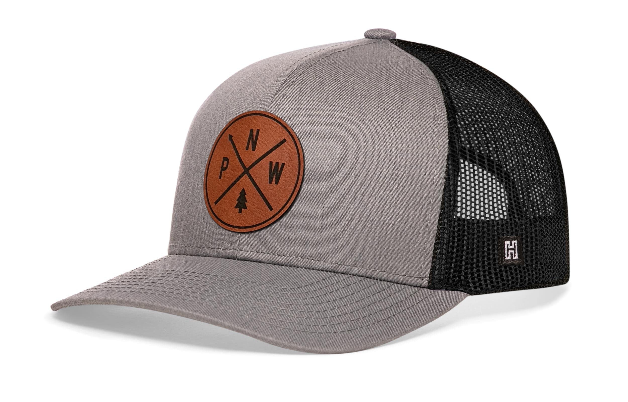 HAKA Camping Hat – Outdoors Trucker Hat for Men &amp; Women, Baseball Cap Adjustable Snapback - Synthetic Leather