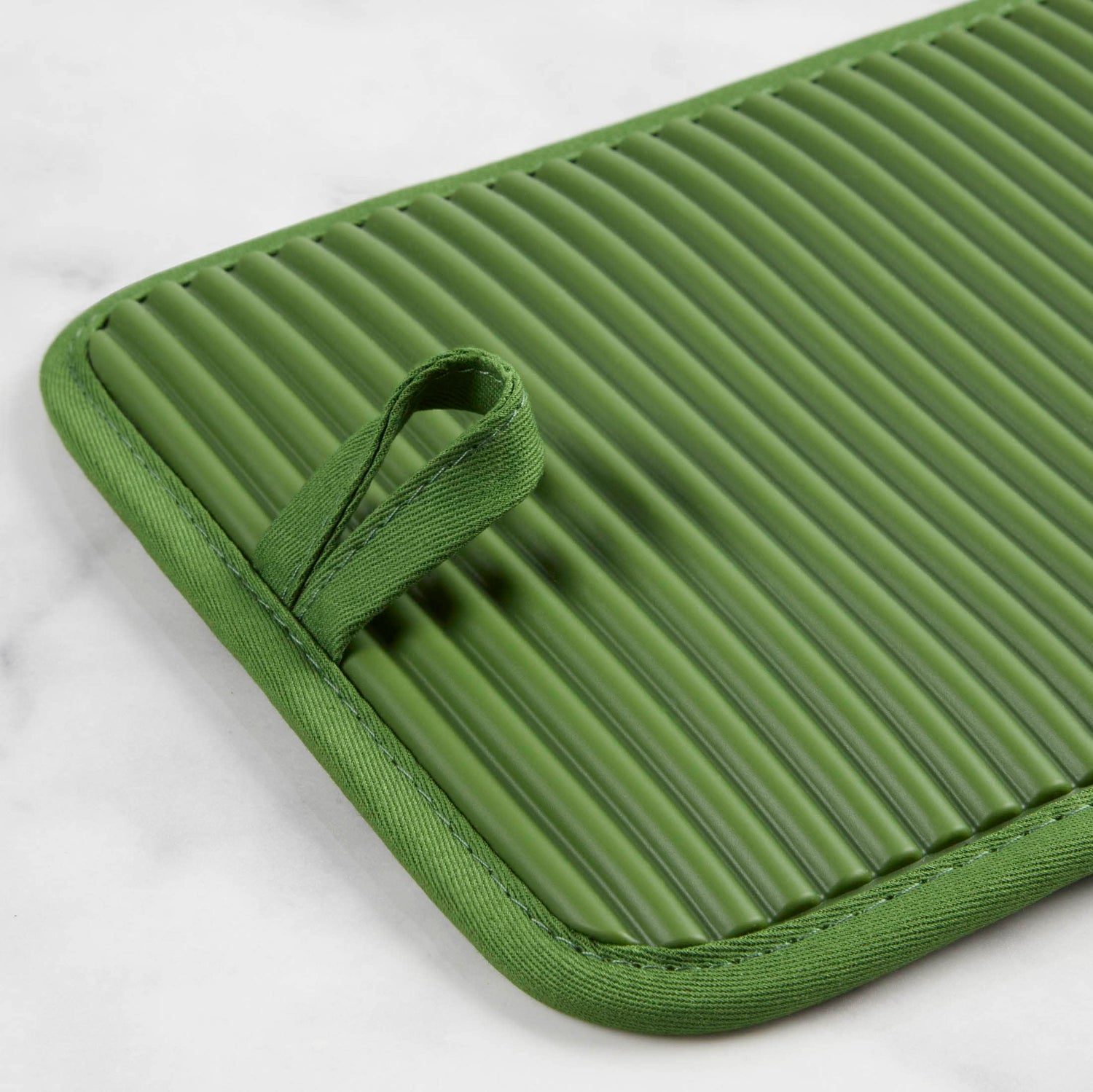 KitchenAid Ribbed Soft Silicone Water Resistant Pot Holder Set, Milkshake , 2 Piece Set, 7&quot;x9&quot;