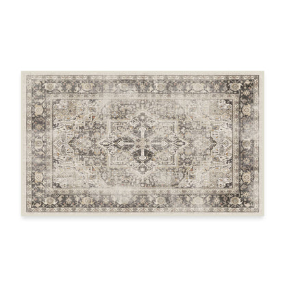 RUGGABLE Kamran Washable Rug - Perfect Vintage Area Rug for Living Room Bedroom Kitchen - Pet &amp; Child Friendly - Stain &amp; Water Resistant - Hazel 5&
