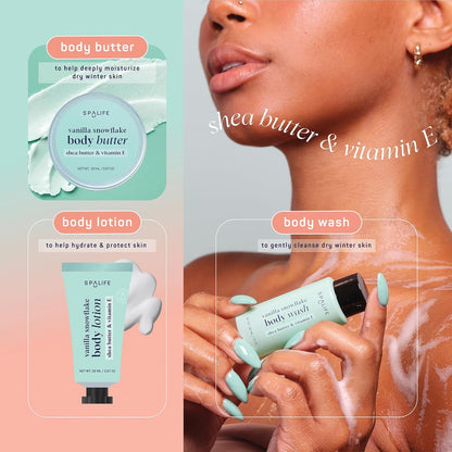 SpaLife Holiday 12-Day Beauty Advent Calendar – Travel-Friendly Skincare – Gift Set – 12 Days of Self-Care Spa Set – Body Care Skin Care – SpaLife Holiday Stocking Stuffer