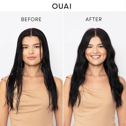 OUAI Wave Spray - Coconut Oil &amp; Rice Protein Texture Mist for Voluminous Beach Waves with Shine - Paraben Free, Safe for Color &amp; Keratin-Treated Hair (4.9 fl oz)