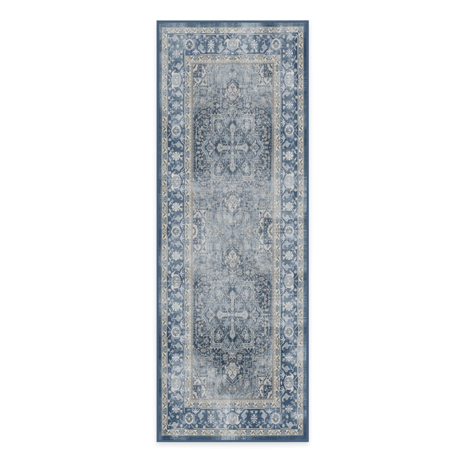 RUGGABLE Kamran Washable Rug - Perfect Vintage Area Rug for Living Room Bedroom Kitchen - Pet &amp; Child Friendly - Stain &amp; Water Resistant - Hazel 5&