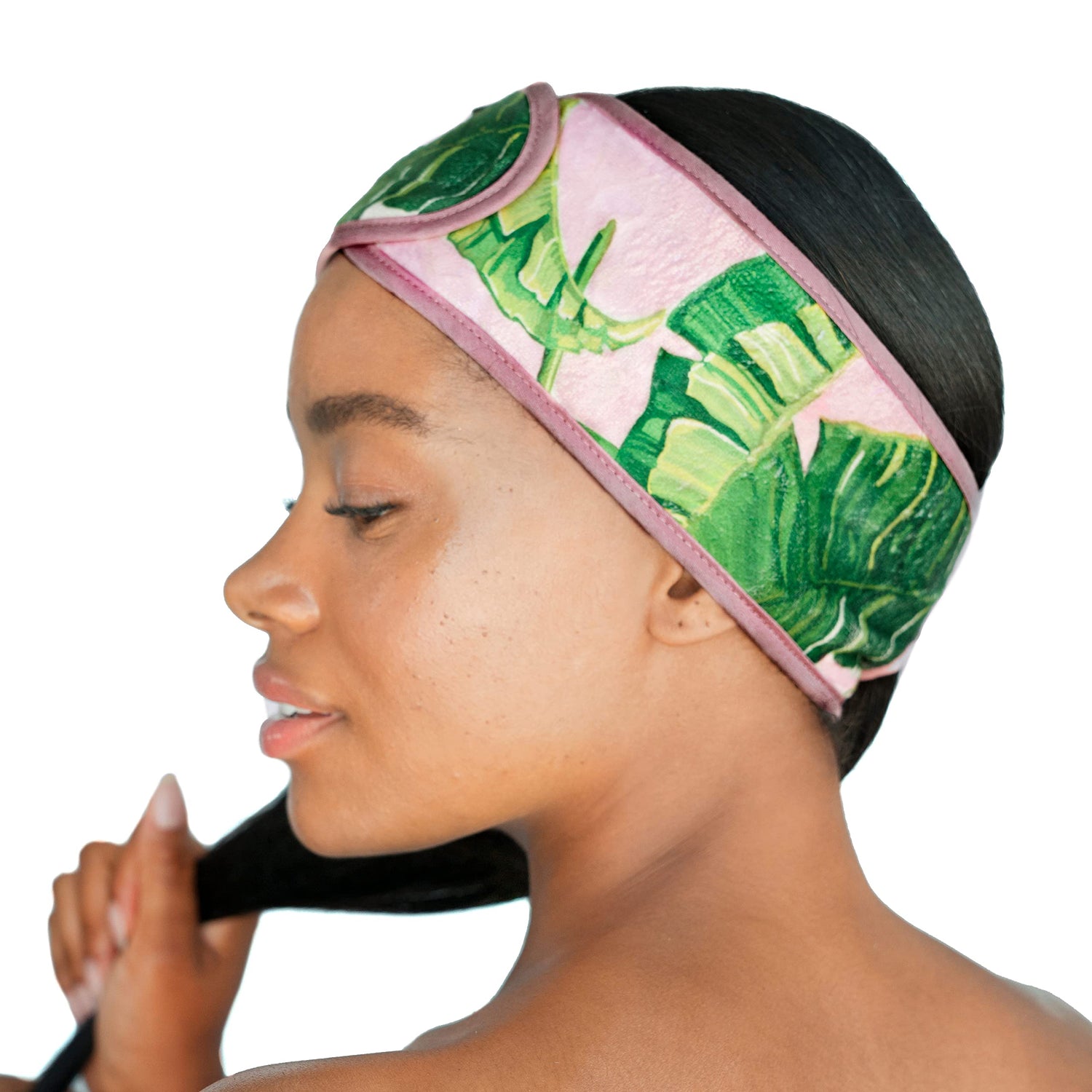 Kitsch Spa Multifunctional Microfiber Headband - Facial Skincare and Hair Band for Makeup Application, Face Washing | Micro Dot Design