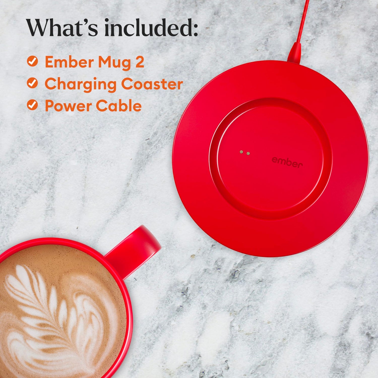 Ember Temperature Control Smart Mug 2, 14 Oz, App-Controlled Heated Coffee Mug with 80 Min Battery Life and Improved Design, White