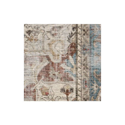 RUGGABLE Kamran Washable Rug - Perfect Vintage Area Rug for Living Room Bedroom Kitchen - Pet &amp; Child Friendly - Stain &amp; Water Resistant - Hazel 5&