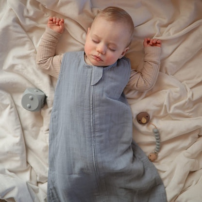 mushie Baby Wearable Blanket | 100% Organic Cotton Muslin | Sleeping Bag for Infants (Natural)