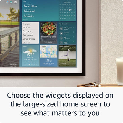 All-new Amazon Echo Show 15 | A stunning HD 15.6&quot; smart kitchen TV for home organization with Alexa
