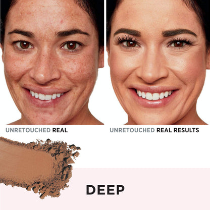 IT Cosmetics CC+ Airbrush Perfecting Powder Foundation - Buildable Full Coverage Of Pores &amp; Dark Spots - Hydrating Face Makeup with Hydrolyzed Collagen &amp; Niacinamide - 0.33 Oz