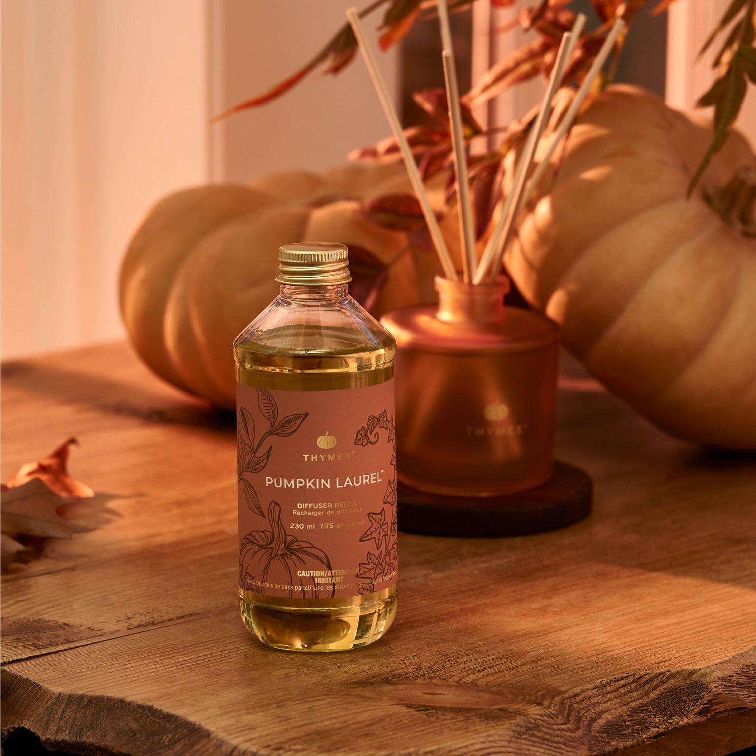 Thymes Frasier Fir Reed Diffuser Oil Refill – Home Fragrance Oil for Diffuser – Holiday Reed Diffuser Refill – Just-Cut Forest Oil Scents for Diffuser – Aromatherapy Diffuser Oils Scents (7.75 fl oz)