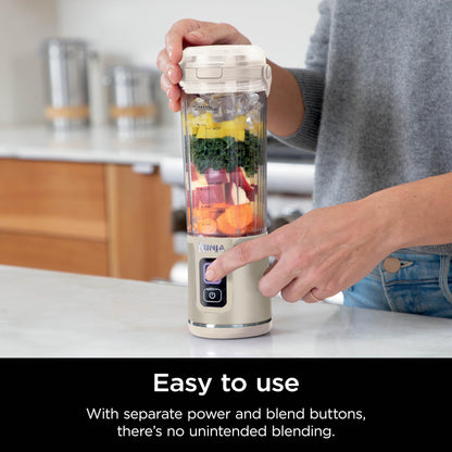 Ninja Blast Portable Blender, Cordless, 18oz. Vessel, Personal Blender For-Shakes and Smoothies, BPA Free, Leakproof-Lid and Sip Spout, USB-C Rechargeable, Dishwasher Safe Parts, Tinted Pink, BC151PK