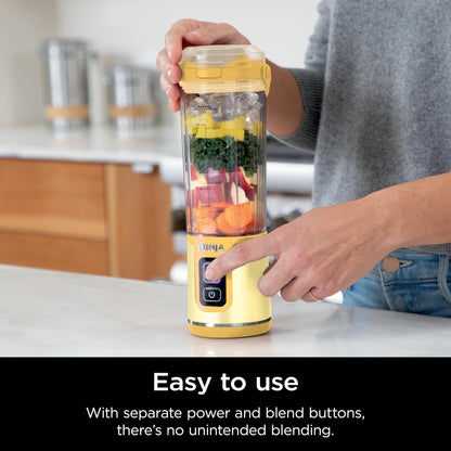 Ninja Blast Portable Blender, Cordless, 18oz. Vessel, Personal Blender For-Shakes and Smoothies, BPA Free, Leakproof-Lid and Sip Spout, USB-C Rechargeable, Dishwasher Safe Parts, Tinted Pink, BC151PK