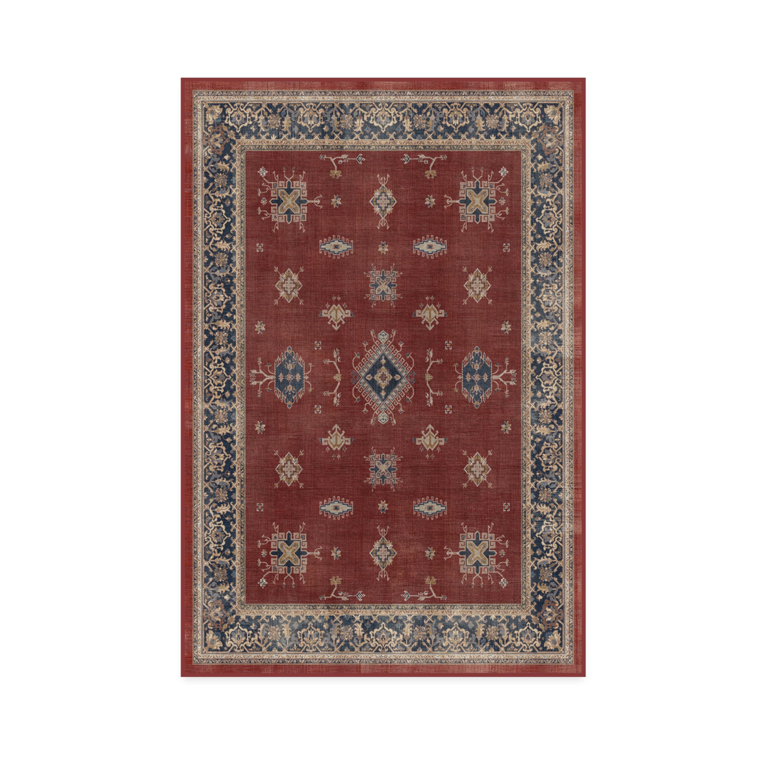 RUGGABLE – Verena Dark Wood – Machine Washable Runner Rug – Pet &amp; Child Friendly – Stain &amp; Water Resistant – Non-Slip – 2.5&
