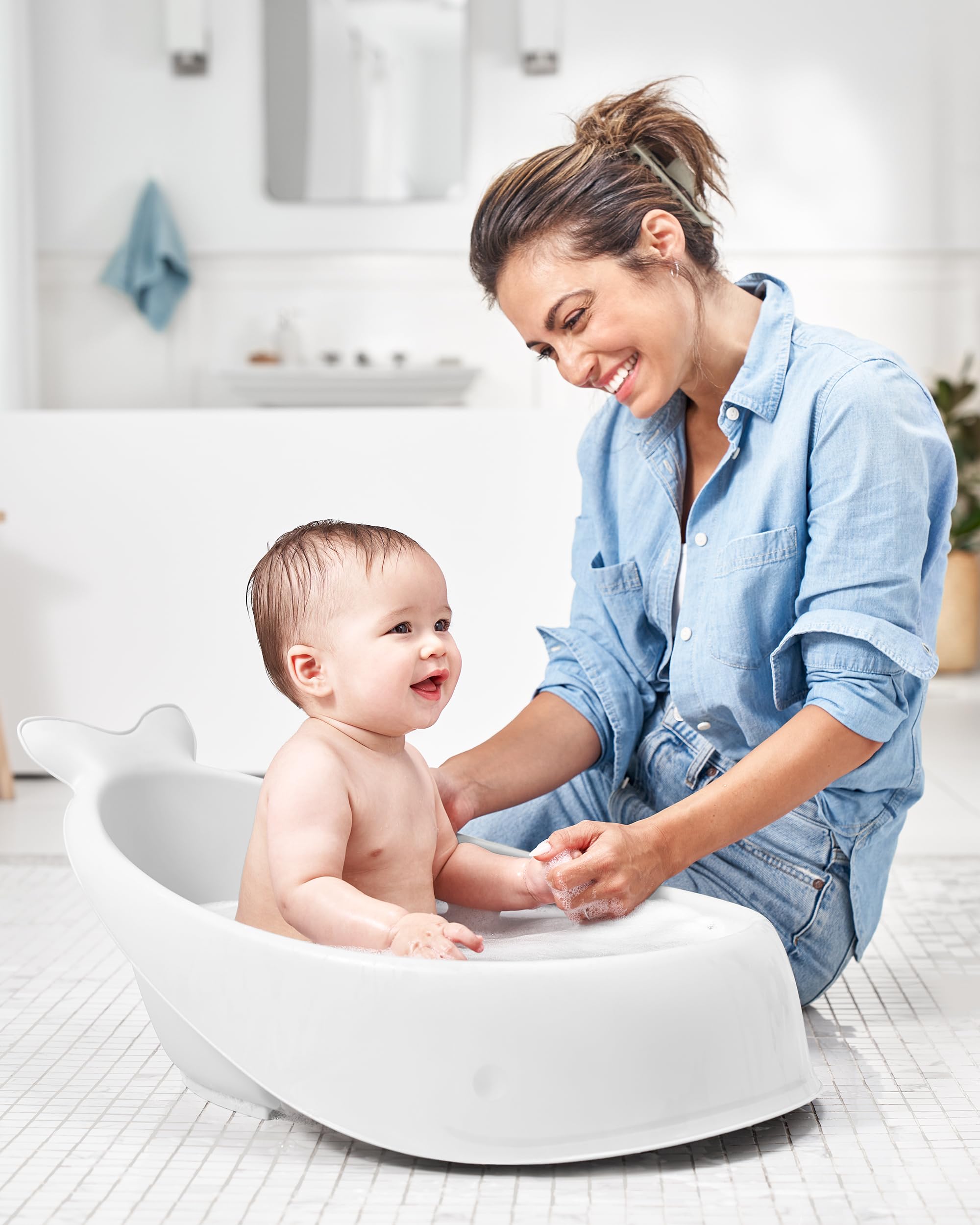 Skip Hop Moby Baby Bath Essential Set, Grey