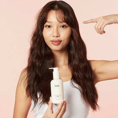 OUAI Anti Frizz Cream - Moisturizing Hair Cream with Frizz Control &amp; Heat Protection - Provides Lasting Hydration with Jackfruit &amp; Beetroot Extract - Paraben, Phthalate &amp; Sulfate Free (6 oz)