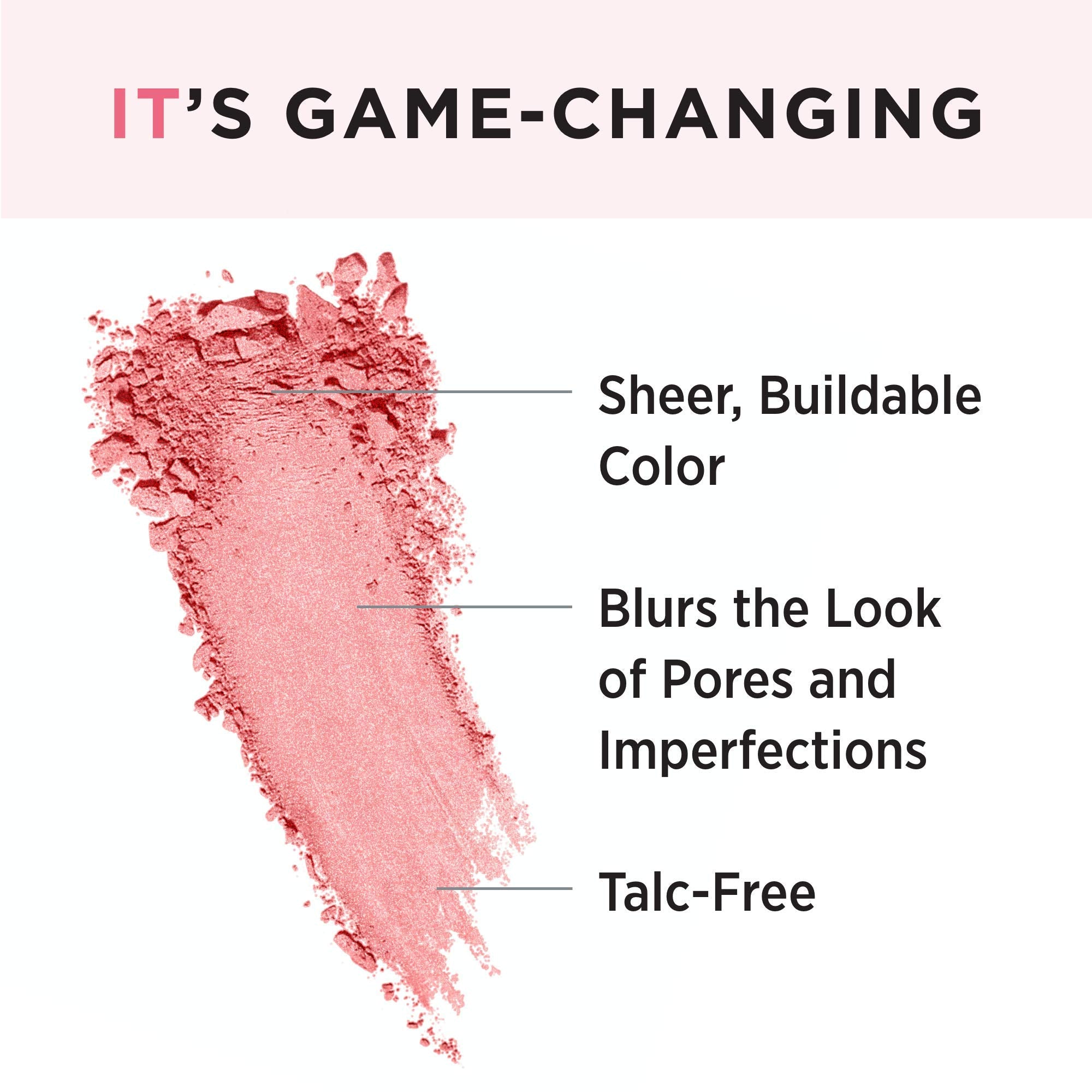 IT Cosmetics Bye Bye Pores Blush - Sheer, Buildable Color - Diffuses the Look of Pores &amp; Imperfections - With Silk, Hydrolyzed Collagen, Peptides &amp; Antioxidants - 0.192 oz