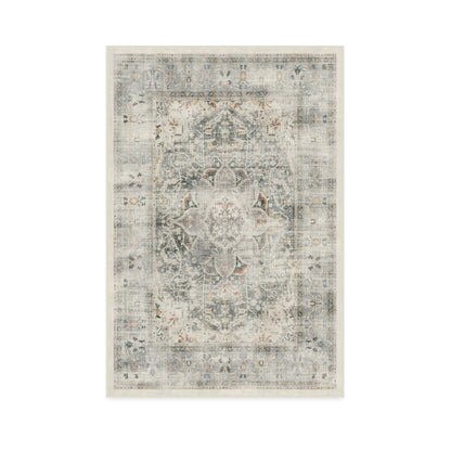 RUGGABLE – Sarrah Blue Quartz – Machine Washable Runner Rug – Pet &amp; Child Friendly – Stain &amp; Water Resistant – Non-Slip – 2.5&