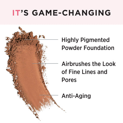 IT Cosmetics Celebration Foundation - Full-Coverage, Anti-Aging Powder Foundation - Blurs Pores, Wrinkles &amp; Imperfections - With Hydrolyzed Collagen &amp; Hyaluronic Acid - 0.3 oz