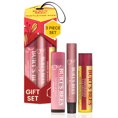 Burt’s Bees Christmas Gifts, 4 Lip Balm Stocking Stuffers Products, Beeswax Bounty Classic Set - Original Beeswax Moisturizing Lip Balm (4-Pack)
