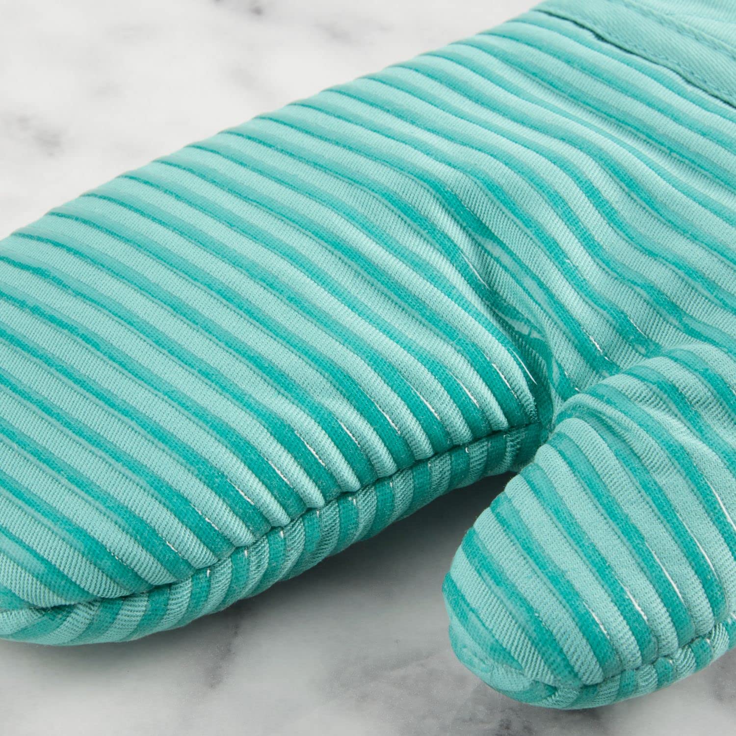 KITCHENAID Quilted Cotton Terry Cloth Oven Mitt, Pot Holder, Kitchen Towel 4-Pack Set, Heat Resistant, Silicone Grip, Gift Set, Milkshake, 16&quot;x26&quot;, 7&quot;x13&quot; &amp; 7&quot;x10&quot;