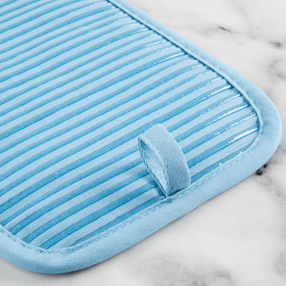 KITCHENAID Quilted Cotton Terry Cloth Oven Mitt, Pot Holder, Kitchen Towel 4-Pack Set, Heat Resistant, Silicone Grip, Gift Set, Milkshake, 16&quot;x26&quot;, 7&quot;x13&quot; &amp; 7&quot;x10&quot;