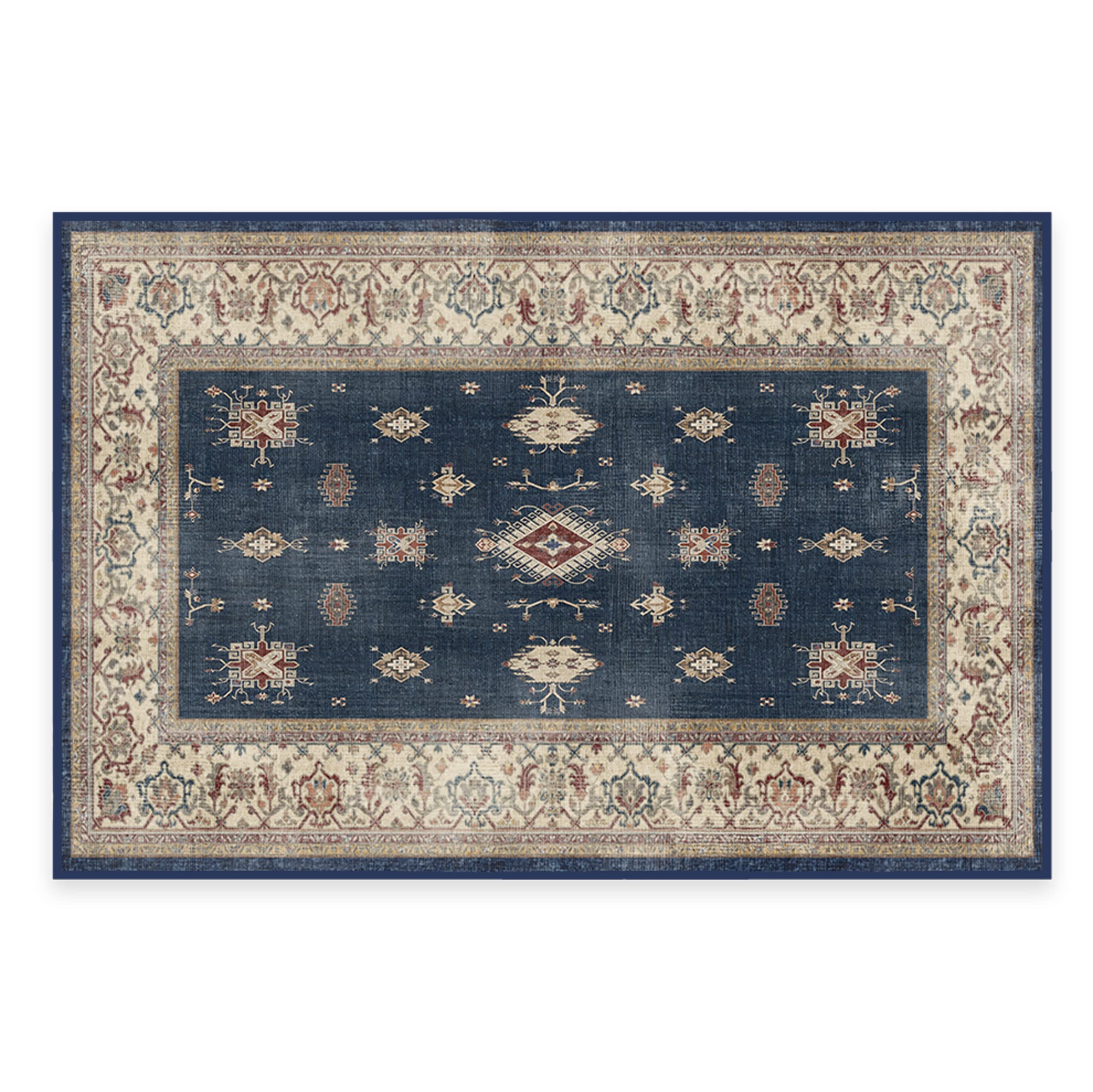 RUGGABLE – Verena Dark Wood – Machine Washable Runner Rug – Pet &amp; Child Friendly – Stain &amp; Water Resistant – Non-Slip – 2.5&