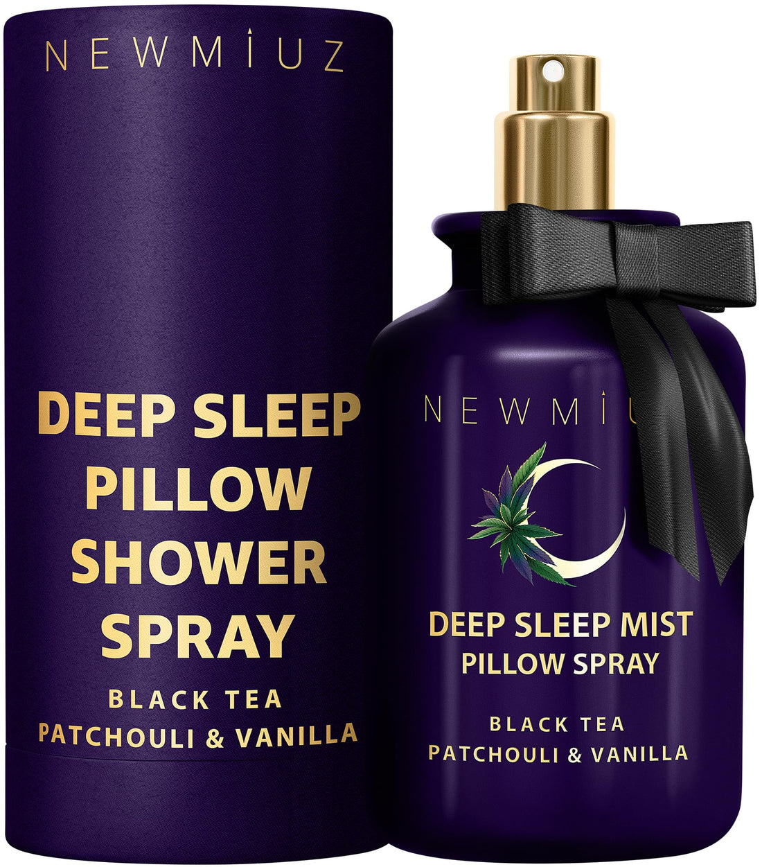 Deep Sleep Pillow Spray Patchouli Black Tea Vanilla Essential Oils Natural Fast Acting Aromatherapy Mist for Restful Sleep Relaxation Calming Stress Relief Bedtime &amp; Shower Spray Luxury Self care Gift